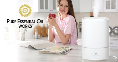 Pure essential oil works brand page link