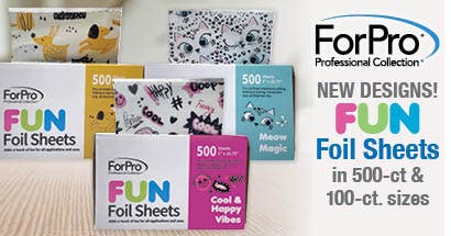 ForPro FUN Foil Sheets in 500-ct & 100-ct sizes
