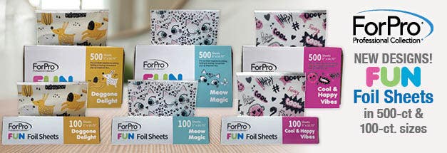 ForPro FUN Foil Sheets in 500-ct & 100-ct sizes